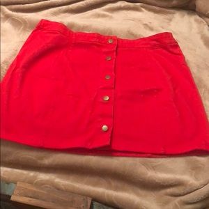 Red Mini Skirt